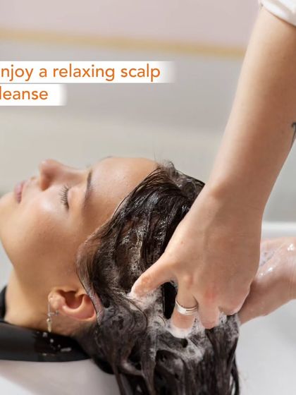 Enjoy a relaxing scalp cleanse as the first step in our hair spa ritual. A clean, healthy scalp is the foundation for beautiful hair.