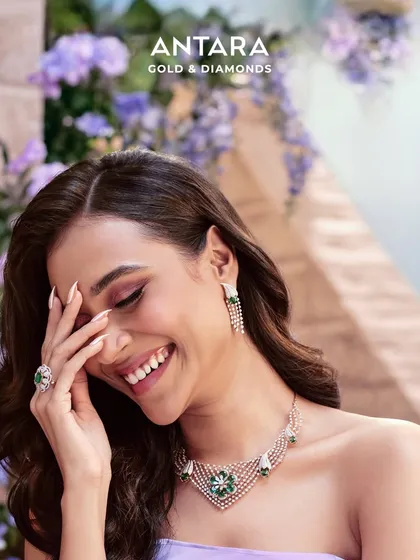 As she steps into her moment, a bride deserves to shine. I designed this emerald and diamond necklace to weave her story into every gem, creating a look of brilliant joy and confidence.