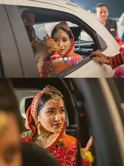 The Vidai is one of the most emotional parts of a wedding. I focus on capturing these bittersweet tears and tender goodbyes as the bride begins her new journey.
