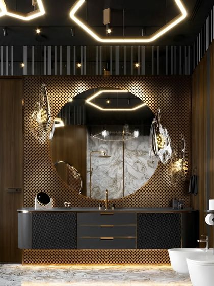 Dreaming in Colors & Textures - Modular Interiors & Room Renovation Stylish & Functional Bathrooms photo 15