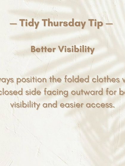 Sort Story by Smriti - Virtual Organizing Consultation The Art of the Fold: Techniques & Tips photo 6