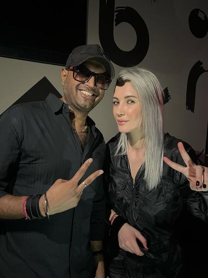 With the talented Nusha at the Darkroom Festival. Her powerful sets are always a highlight.