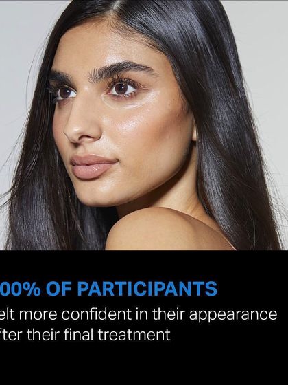 Clinical studies show that 100% of participants felt more confident in their appearance after their final Hydrafacial treatment.