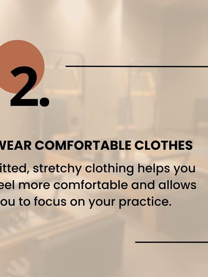 Tip for your first class #2: Wear comfortable, fitted clothing. This allows you to move freely and helps us check your form.