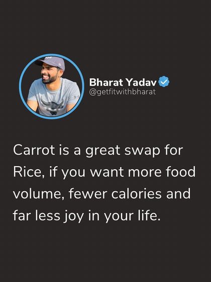 A little humor, but a lot of truth. Don't force yourself to eat things you hate just because they're "healthy." A sustainable diet includes foods you actually enjoy.