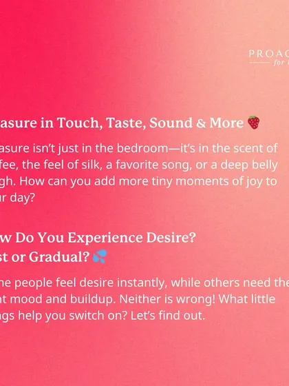 Pleasure isn't just in the bedroom. We explore how to add tiny moments of joy to your day.
