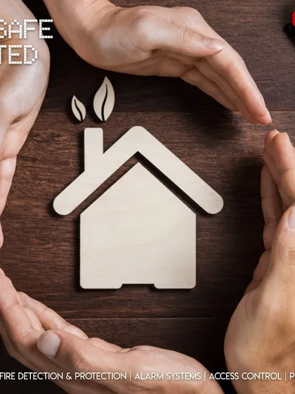 Our mission is to create a protective shield around your home. This symbolic image of hands safeguarding a house represents our dedication to protecting your family and property with tailored home security solutions.