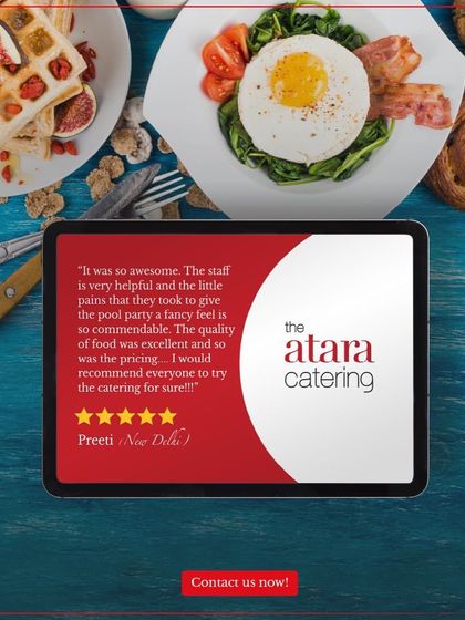 A glowing review from our client Preeti. She commends our helpful staff, excellent food quality, and the extra effort we took to make her son's pool party special.