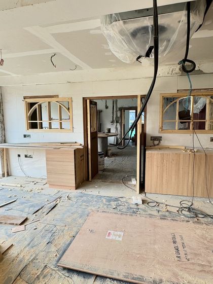 I was so excited to share this progress shot of our new Lavonne Cake Studio being built. This space is my second home, and it was designed to be the perfect place for my cake decoration classes to resume.