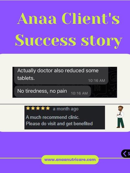 Anaa Nutricare - Medical Nutrition Therapy Client Transformations & Results photo 4