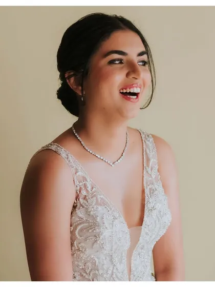 Anthiya's smile had my heart. Her church wedding look was all about celebrating her natural radiance and happiness.