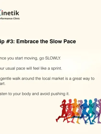 Tip number three: embrace the slow pace. When you start moving at altitude, your usual pace will feel like a sprint. Start with a gentle walk and listen to your body.