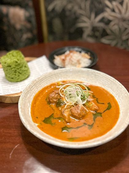 A dish from our Hosa pop-up, showcasing the inventive plates served during this exclusive collaboration. These events are a chance for us to explore new culinary territories.