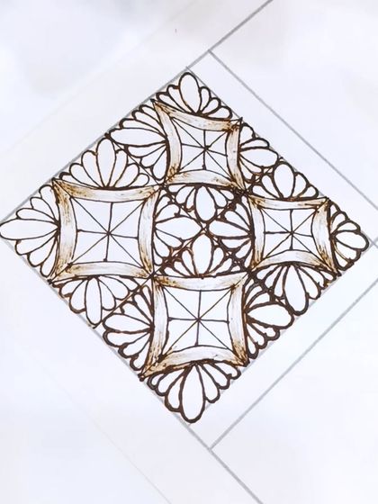 The same geometric grid with light shading added to create a 3D effect.