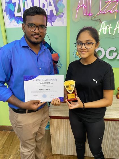 Congratulations to Vidhika Hajare for her excellent performance and sportsmanship in our Rapid Chess Tournament.