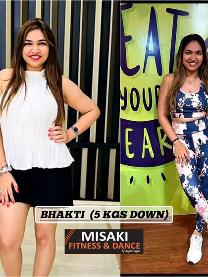 Bhakti is 5 kgs down and looks incredibly fit and strong. Her transformation is an inspiration to everyone.