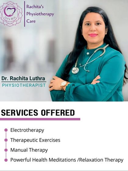 A summary of the services offered at my clinic. My approach is multi-faceted, combining electrotherapy, therapeutic exercises, manual therapy, and relaxation techniques.