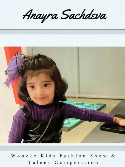 A big welcome to Anayra Sachdeva. Her stylish and chic look shows she's a true fashionista.
