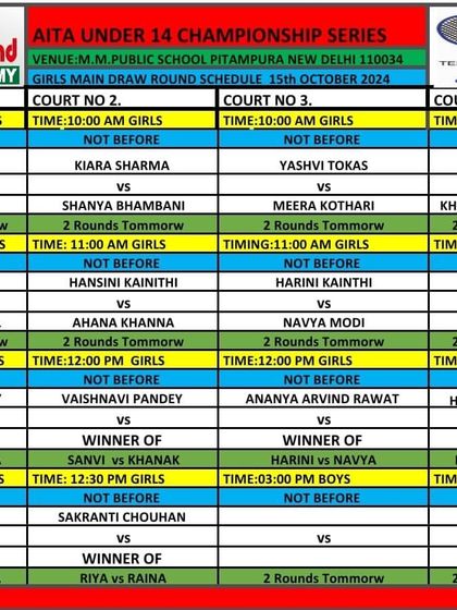 Tournament Schedules & Information photo 13