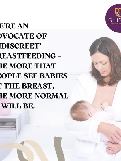 I am a strong advocate for "indiscreet" breastfeeding. The more we normalize feeding a baby in public, the more supported mothers will feel. It is a natural act that should be free from judgment, anytime and anywhere.