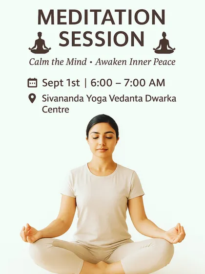 An invitation to our meditation sessions, designed to help you calm the mind and awaken inner peace. These guided practices are a perfect introduction to the benefits of stilling the mind.