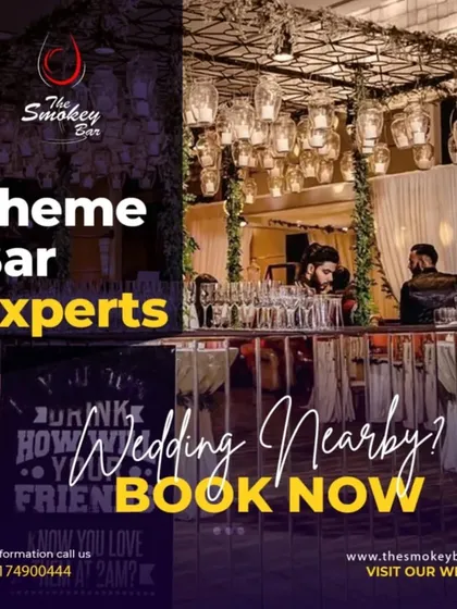 As theme bar experts, I am ready to make your wedding or event unforgettable. This graphic is a call to book now for the busy wedding season.