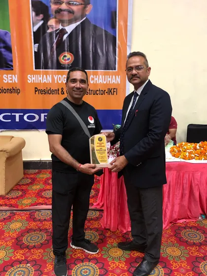 Receiving an award for my contributions to karate is a moment of pride. It reinforces my dedication to promoting authentic martial arts and represents the high standards I bring to my academy and students.