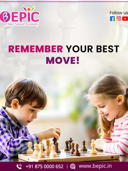 A simple, engaging graphic to get kids thinking about their next move. My classes are interactive and designed to make strategic thinking a fun challenge.