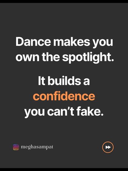 Dance makes you own the spotlight. It builds a confidence you cannot fake, a presence that comes from being comfortable in your own skin and owning your movement.