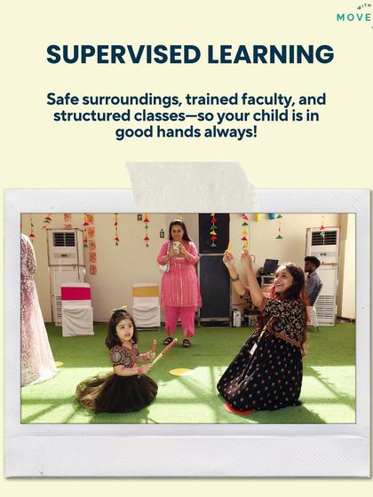With safe surroundings, trained faculty, and structured classes, your child is always in good hands with us.