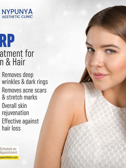 PRP is a versatile treatment for both skin and hair. It can remove deep wrinkles and dark rings, reduce acne scars and stretch marks, provide overall skin rejuvenation, and is also highly effective against hair loss.