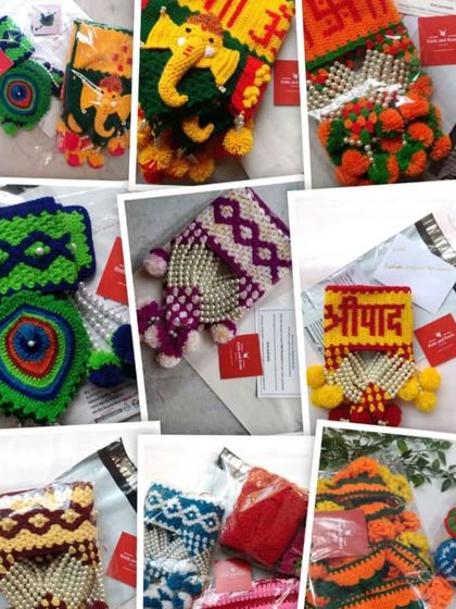 A collage of various orders packed and ready to ship. I feel immense gratitude for every single order I receive.