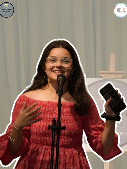 The expressive face of a storyteller connecting with her audience.