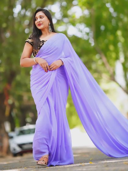 Pre Wedding Attire - Pre-Wedding Outfit Rental Flowing Trail Sarees photo 19