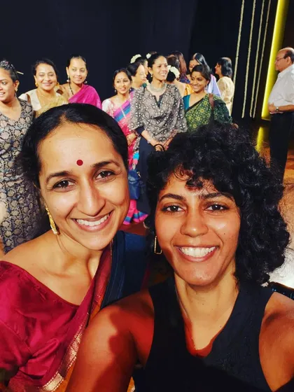 A happy selfie after the successful premiere of 'Her Story' at NMACC. It's wonderful to see audiences embrace nuanced and powerful portrayals of women in classical dance.