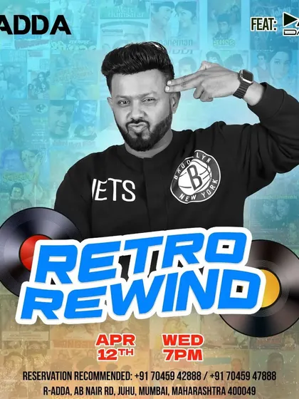 Another poster for my classic Bollywood retro night at R-Adda.
