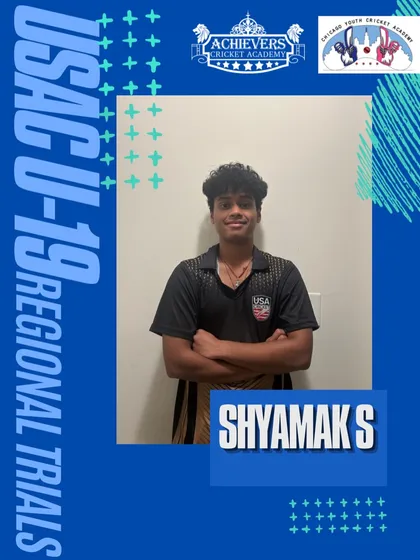 Shyamak S, another talented player from CYCA, selected for the U-19 USAC Regional Trials.