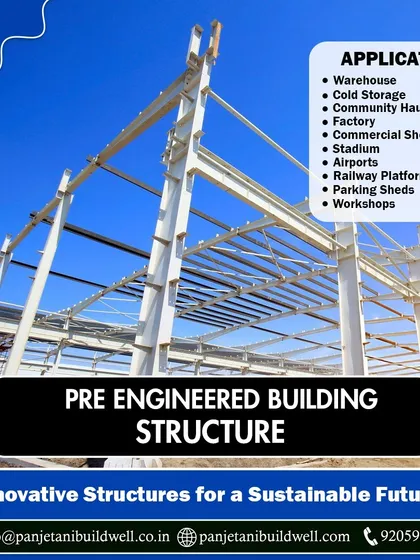 Our PEB structures have diverse applications, from warehouses and factories to community halls and airport terminals. This image showcases the strong, versatile framework that makes it all possible.
