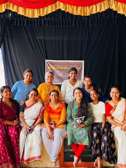 The full team and our extended family after a program. It takes a village, and we are grateful for everyone's support.