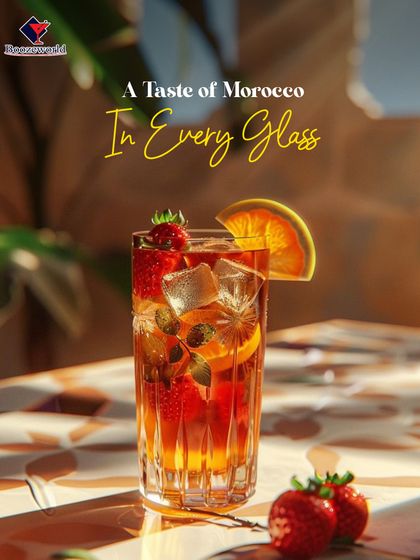 Inspired by the flavors of Morocco, this drink features fresh strawberries, orange slices, and a hint of spice. It's a perfect example of how we create cocktails that take you on a journey.