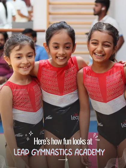 This picture captures the heart of Leap. It's about the friendships, the shared smiles after practice, and the supportive community we build together. These moments are just as important as any skill they learn.