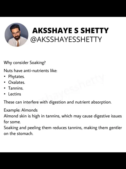 Soaking nuts like almonds can help reduce anti-nutrients, making them easier to digest and improving mineral absorption. I provide simple instructions on how to soak nuts properly for maximum benefit.