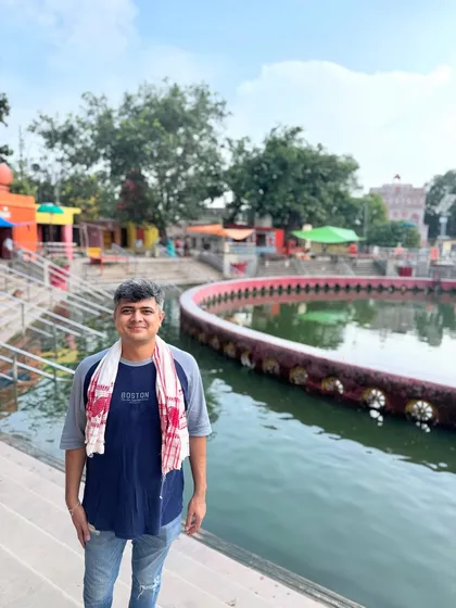 My work is deeply rooted in the timeless wisdom of Sanatan Dharma. Visiting sacred sites like Naimisharanya, the heart of our traditions, allows me to connect with the source of this knowledge. This spiritual foundation is what gives my modern Vastu practice its depth and authenticity.