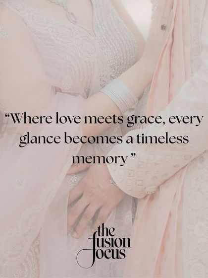 A close-up detail shot focusing on the couple's hands and traditional attire. This artistic photo highlights the grace and intimacy of their embrace, turning a small detail into a powerful symbol of their connection.