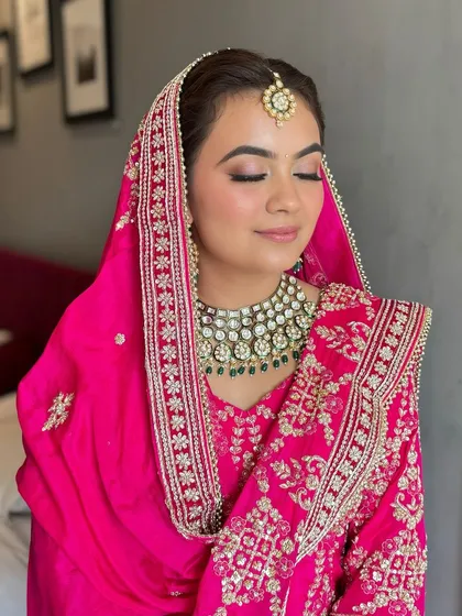 The final look. Flawless, glowing, and perfect for a Sikh bride.