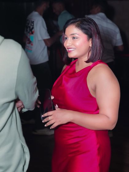 A guest enjoying the party at TYD Hennur.