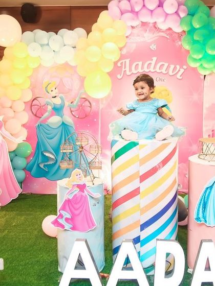 A sweet 'Teddy Bear' themed first birthday party, with soft colors, cute teddy bear props, and a cozy setting, perfect for a warm and loving celebration.