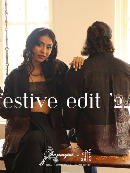 A look at our Festive Edit '24, a collection that blends heritage with versatile style. We've reimagined vintage South Indian motifs on contemporary silhouettes like shirts and vests, handcrafted with fine natural fabrics and archival woodblocks.