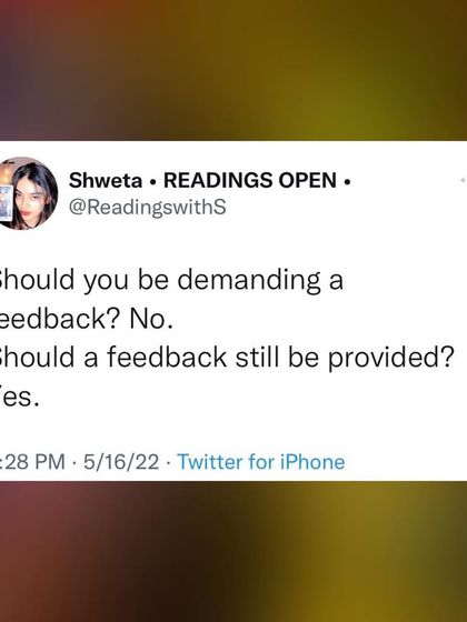 Should you demand feedback? No. Should feedback still be provided? Yes. It's an ethical line we walk as practitioners.