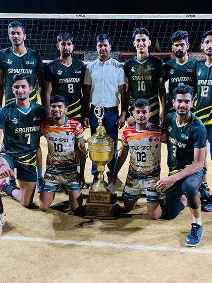 Champions of the All India Volleyball Championship in Satna, MP. We fought through famous teams like Indian Railways and ITBP to bring home the trophy. This is the result of our `junoon` and hard work.